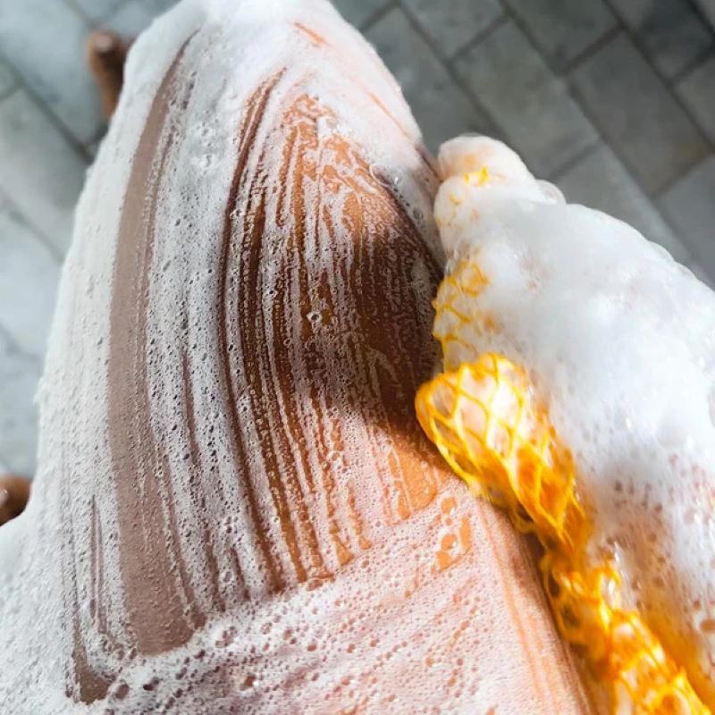 Afrikansk exfolierande mesh-badhandduk med hög elasticitet