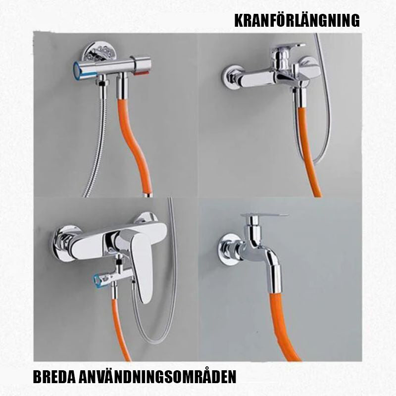 Flexibel vattenkranförlängare för hushållet