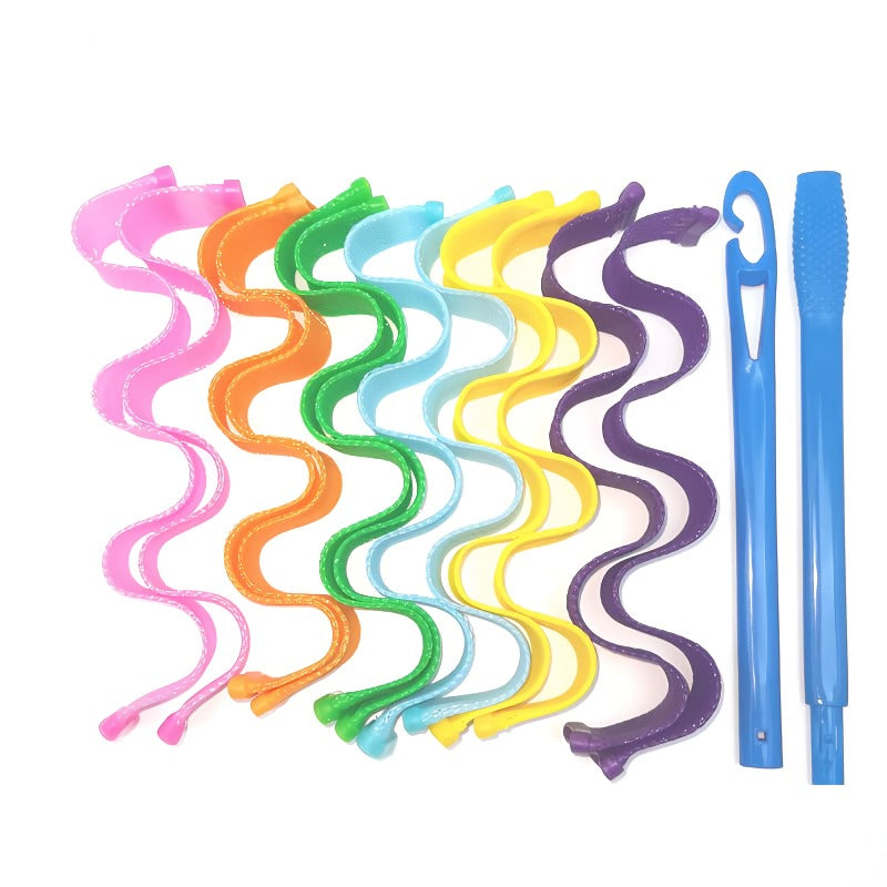 Ej uppvärmning hårspiral styling papiljotter - 12 st