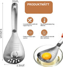 Multifunktionell kökssked i rostfritt stål