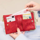 Mini Fashion Ladies Square Kort Plånbok