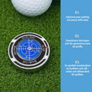 Golfhattklämma bollmarkör med hög precision grön läshjälp (Förpackning med 4)