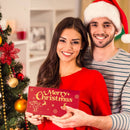 Vikbart rött kuvert