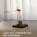 Roterande väderkvarn nattlampa