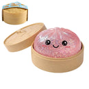 Glittrig "Dumpling" Mystery Squishy (Slumpmässig färg)