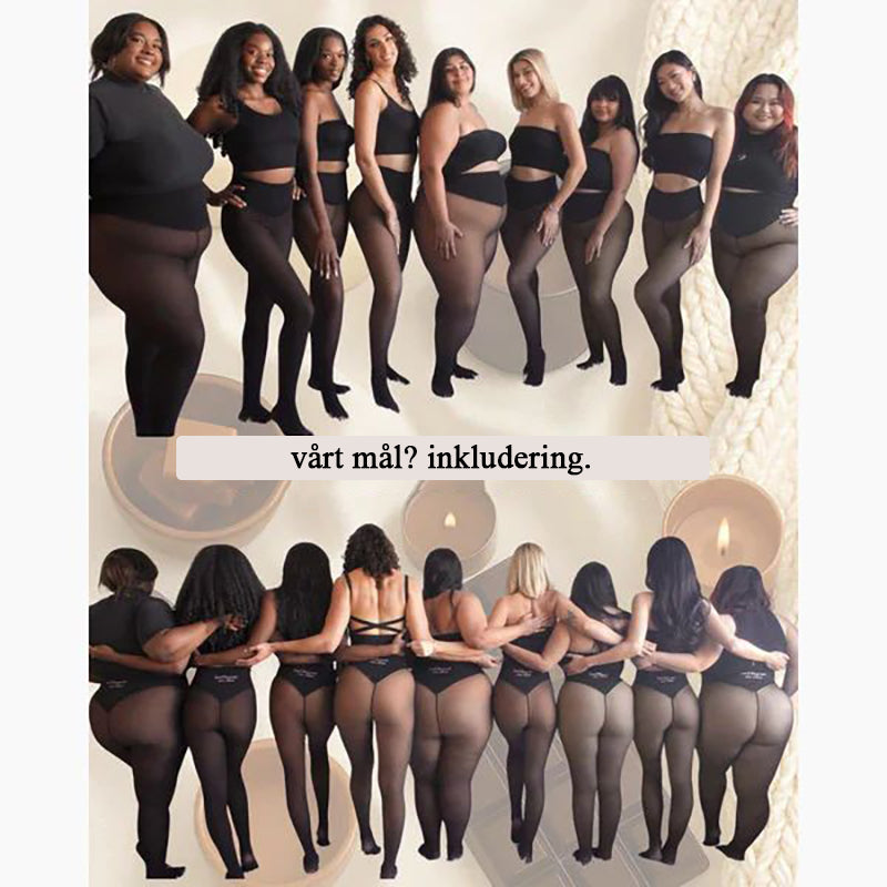 Högmidjade stretchiga shaping-tights