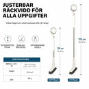 MULTIFUNKTIONELL GOLV- & SPRINGBORSTE MED TELESKOPSKAFT