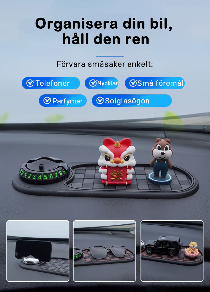 Multifunktionell halkfri matta för bil