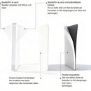 10-pack 5 x 5 cm genomskinliga akrylmagneter för gör-det-själv-kylskåp med självhäftande baksida