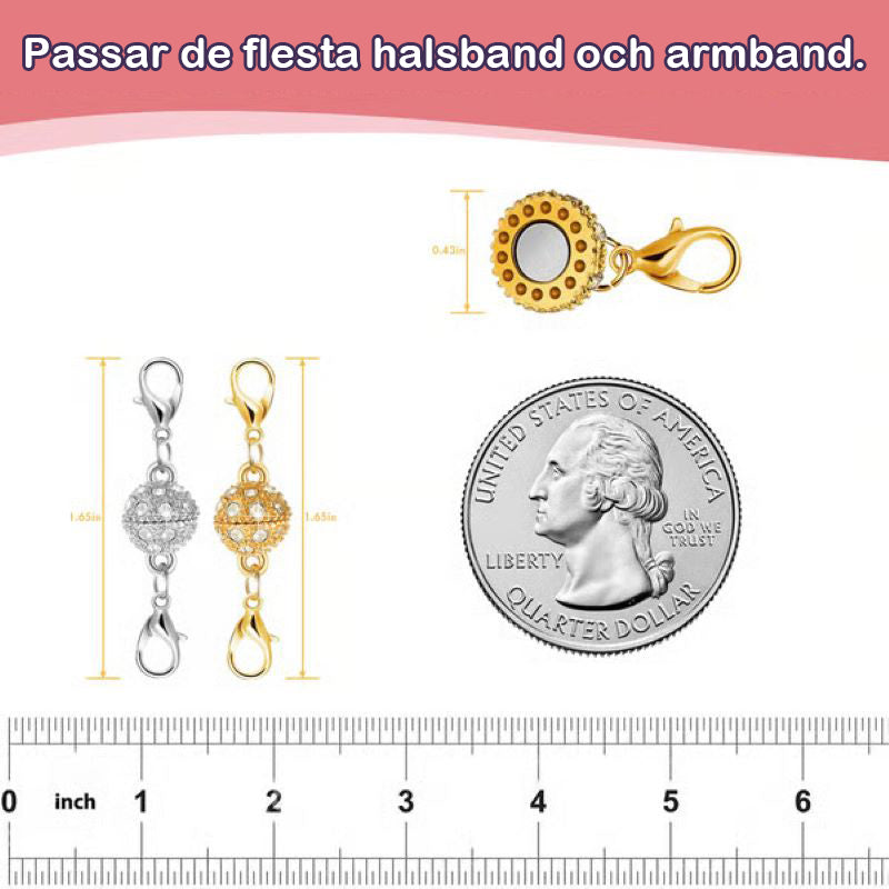 🔥🔥Magnetiska halsbandsspännen och stängningar