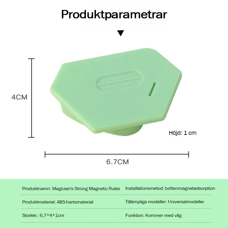 Multifunktionell polygonal stark magnetisk mätare för symaskin