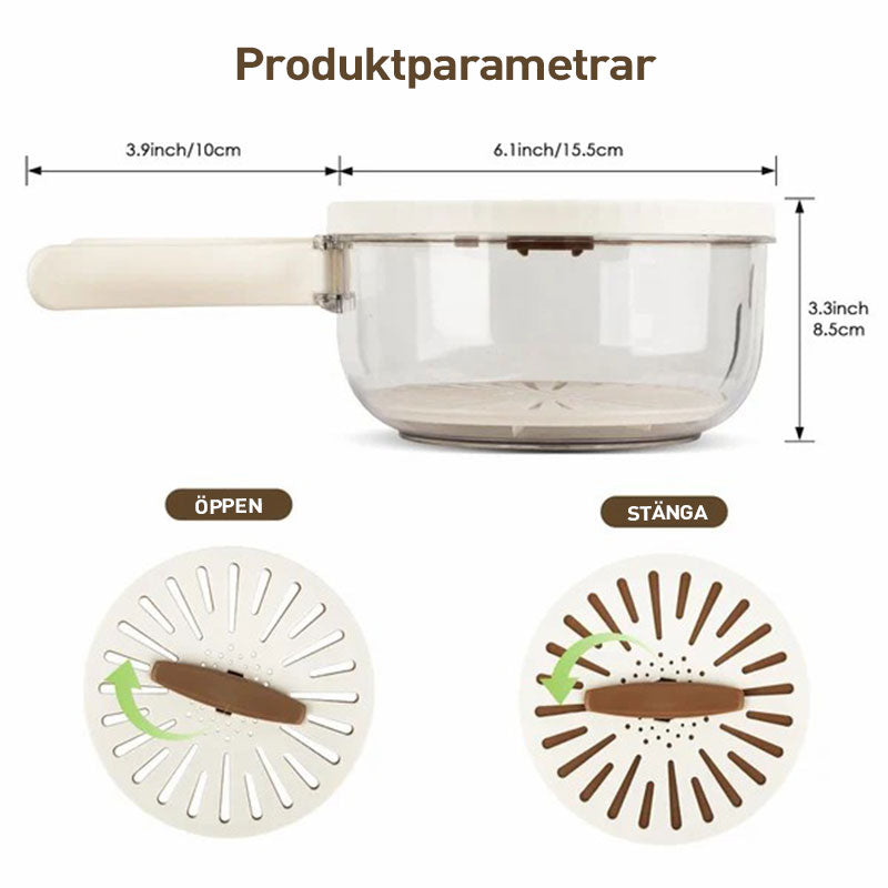 3 i 1 köksdurkslagsskål