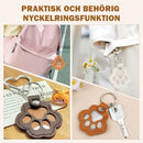 🐾Lädernyckelring med djurtass