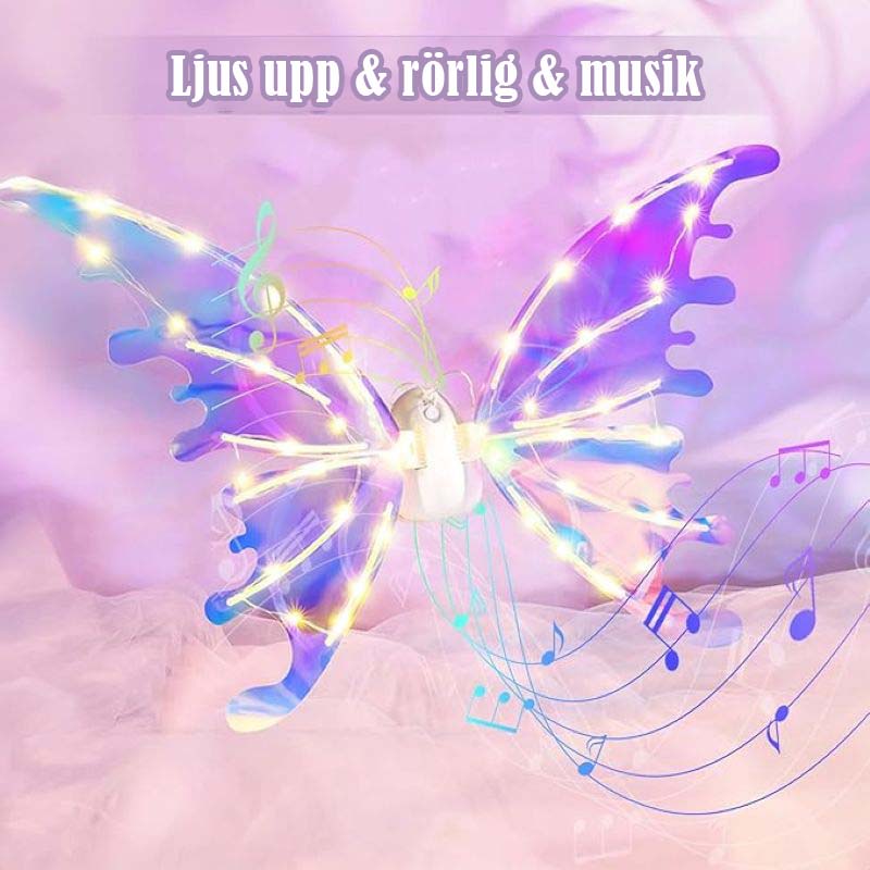 Lysande elektriska älvvingar