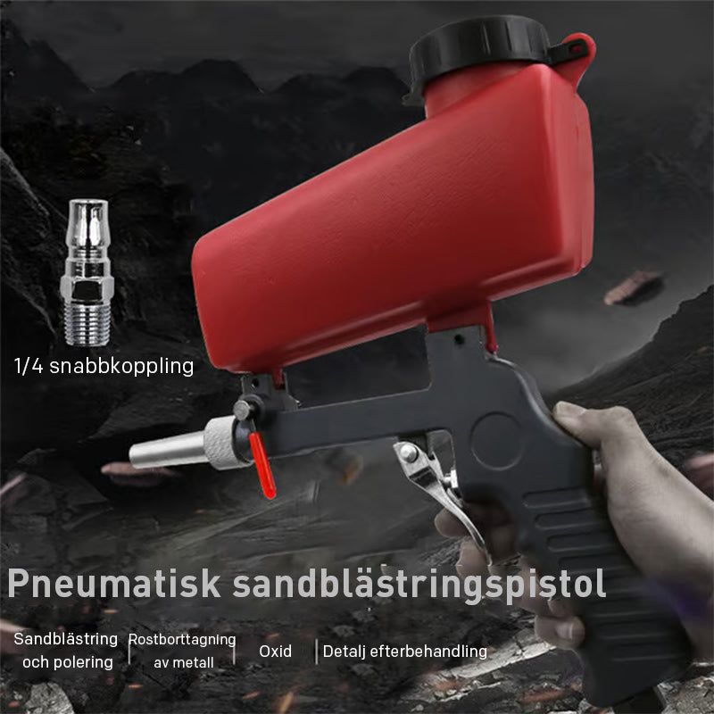 🔥✨Bärbar pneumatisk sandblästringsmaskin