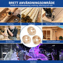 Sats med kraftiga träsnideriskivor