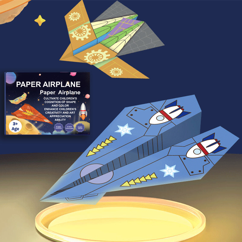 ✈️✨ Gör-det-själv-bok med pappersflygplan