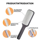 Självrengörande infällbar antistatisk massagekam