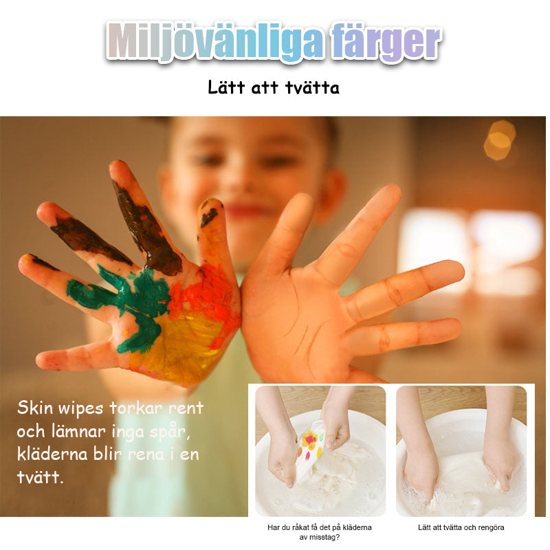 🎨Gåvor till barn🎁Rolig fingermålningssats