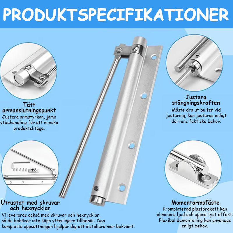 Automatisk dörr självstängande gångjärn