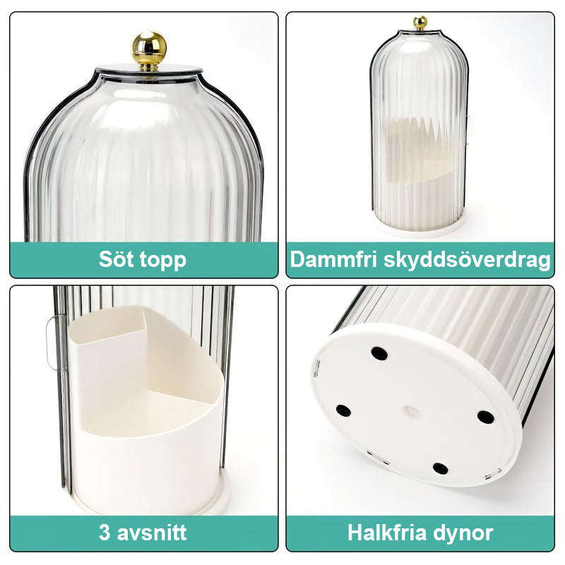 ✨Tandborstehållare med skjutbart lock