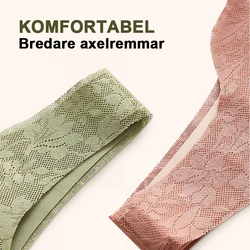 Bekväm och bekväm bh med framknapp