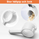 Matpåse förseglingsklämma med hällpip
