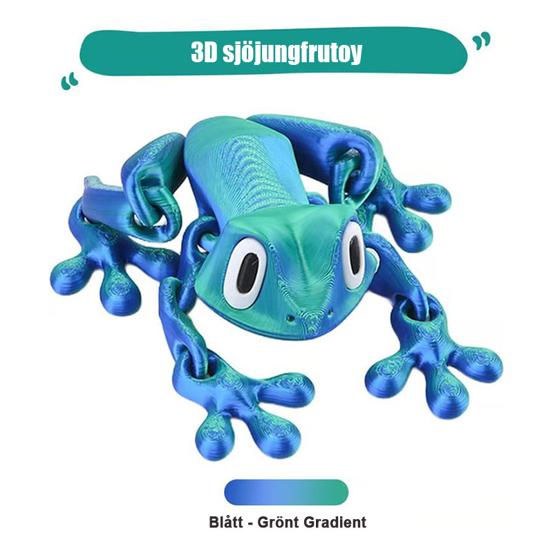 🔥3D-utskriven magnetisk grodleksak