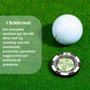 Golfhattklämma bollmarkör med hög precision grön läshjälp (Förpackning med 4)