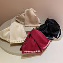 Pearl Satin Layered hårbågar för kvinnor tjejer