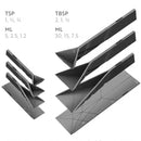 📏 Polygonal Flat 3 i 1 mätskedsset 🍽️