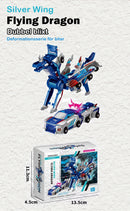 2-i-1 magnetisk bil som förvandlas till flygande drake och enhrning