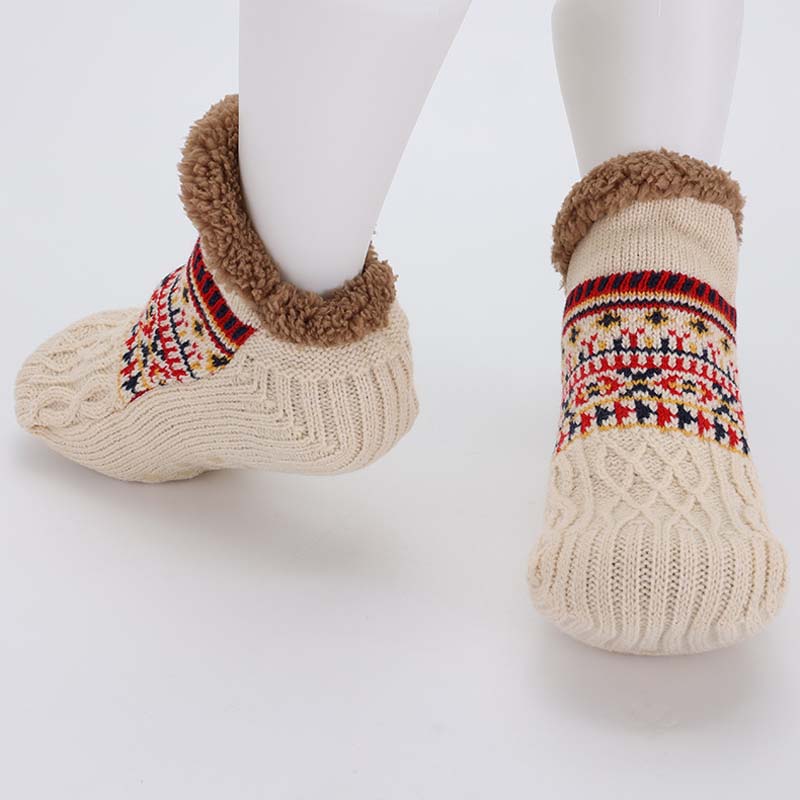 🧦 Jacquardgolvsockor – Mysig värme i varje steg