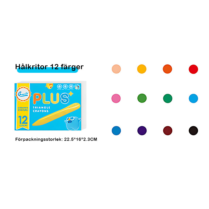 Triangel Jumbo Bivaxkritor för småbarn
