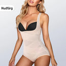 Kroppsformande plagg i ett stycke med lätt och andningsbar mesh, maglyftande och bröststödjande