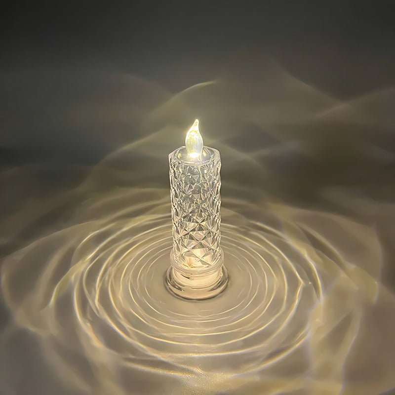 ✨ Kristallrosljusstake - Romantisk charm