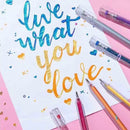 Set med glittergelpennor