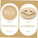 Trä sidobord soffa armstöd