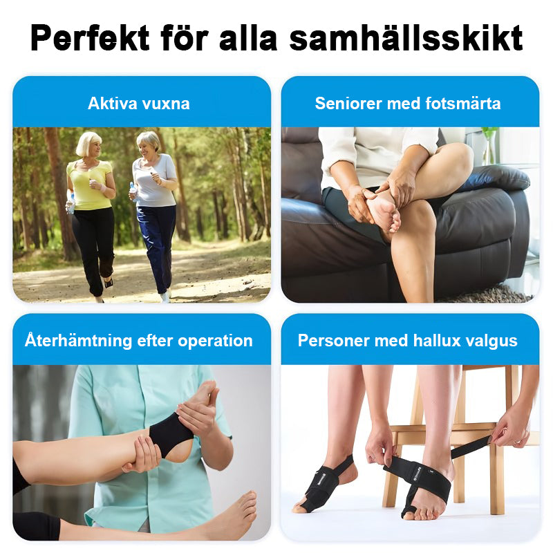 Justerbar hallux valgus-korrigerare