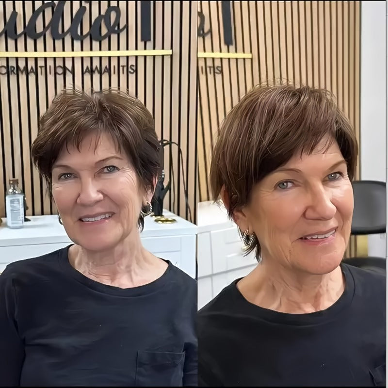 🔥Naturliga och andningsbara hårförlängningar för kvinnor med tunt hår