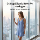 Damlinne i löst sittande modal- och spetsmodell med V-ringning (kollektion 2026)
