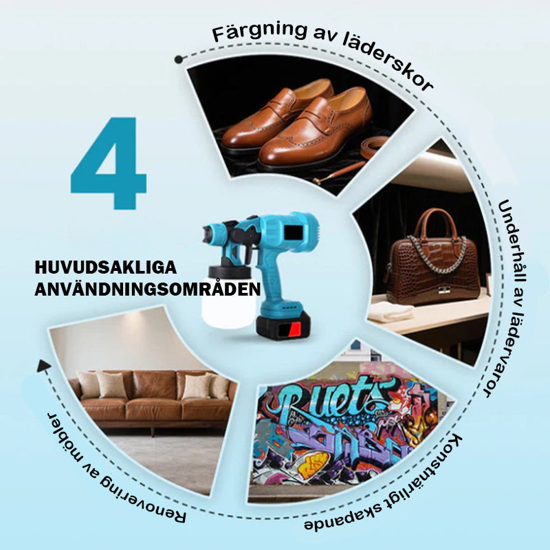 Trådlös elektrisk färgspruta