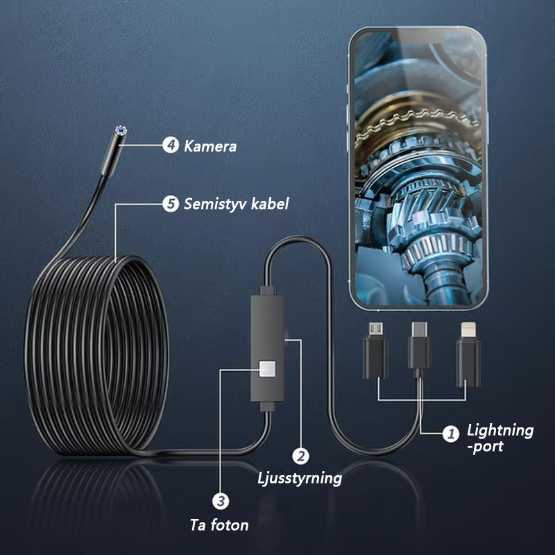 🔎Plug-and-Play endoskopkamera
