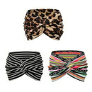 Mönstrat yoga-huvudband med kors