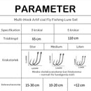 Konstflugfiskeset med flera krokar