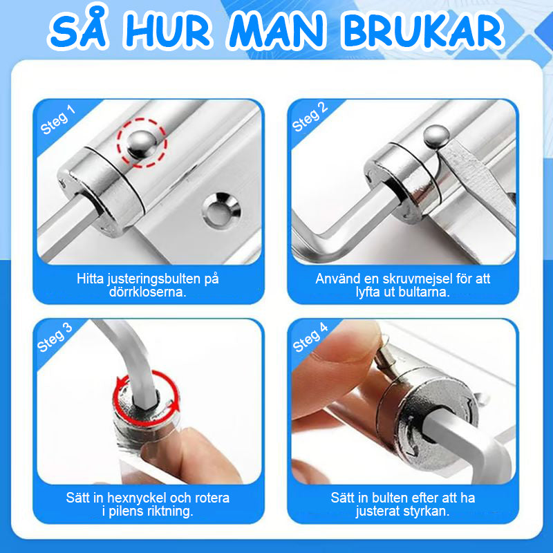 Automatisk dörr självstängande gångjärn