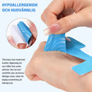 Förskuren kinesiologitejp för korrigering av hallux valgus