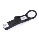 Stänksäker nagelklippare med förstoringsglas