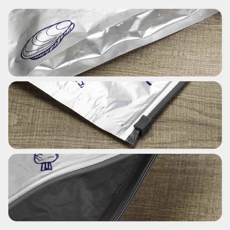 Återanvändbara förslutningsbara förvaringspåsar av aluminiumfolie (10 st)
