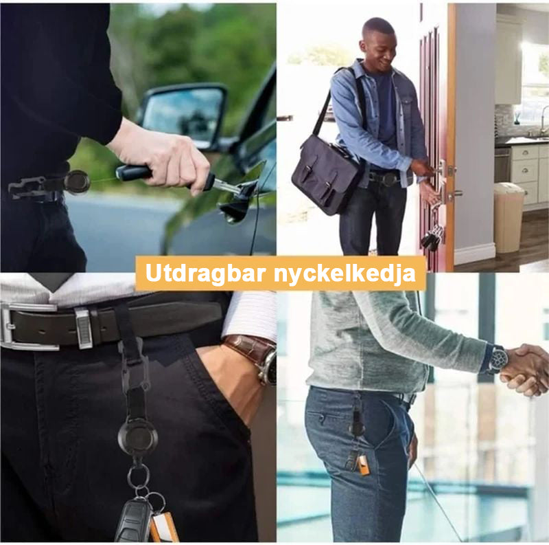 Utomhus automatisk infällbar vajer Luya Tactical Nyckelring